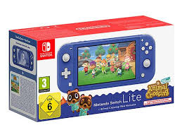 Switch Lite Console Animal Crossing Blue