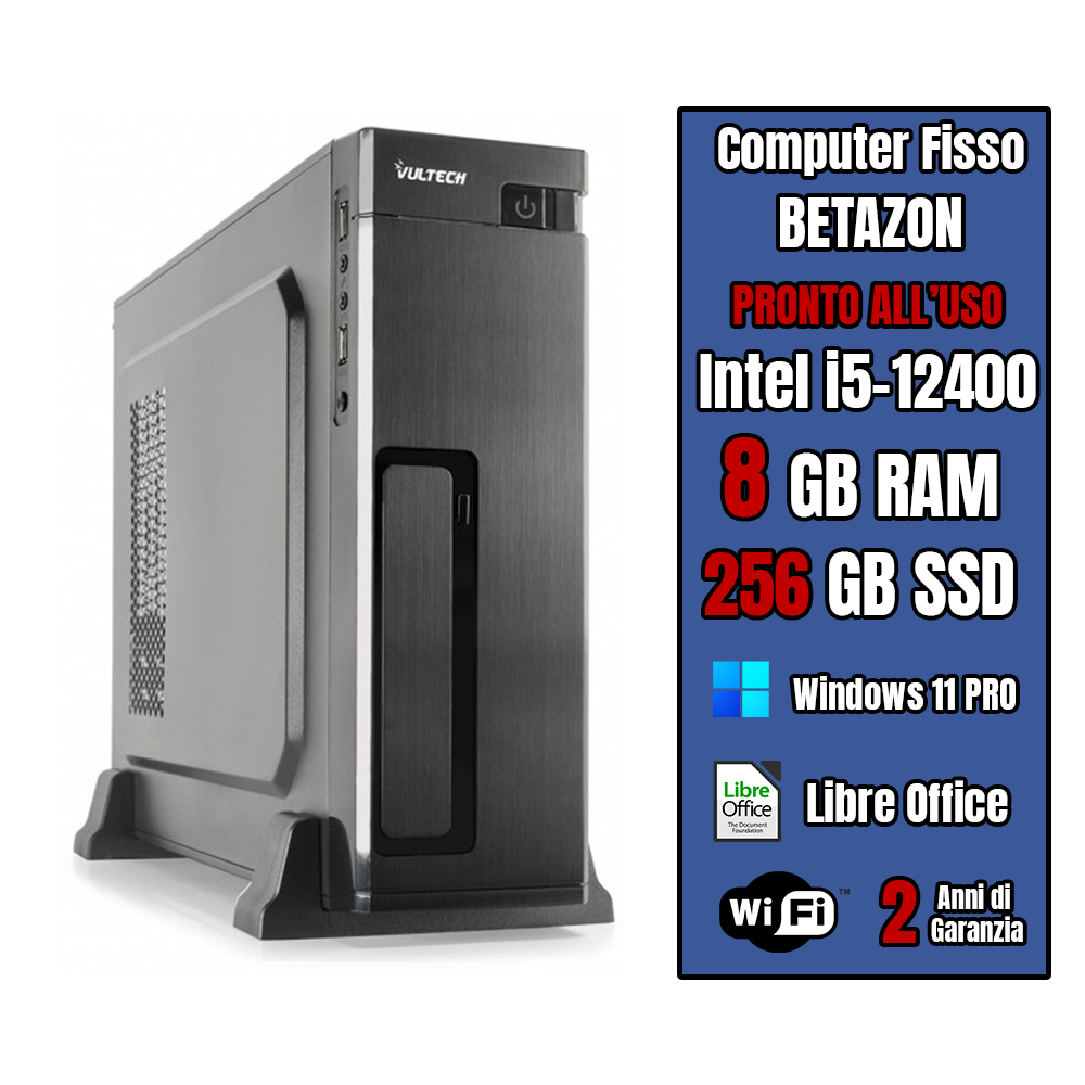 PC ASSEMBLATO: I5-12400 VGA INTEL WIN11