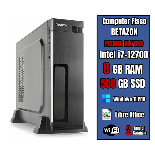 PC ASSEMBLATO: I7-12700 VGA INTEL WIN11