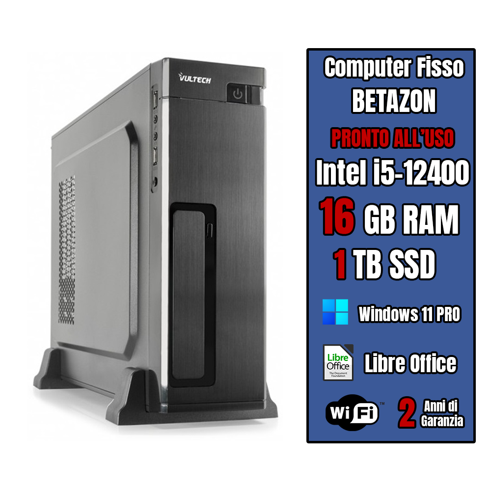 PC ASSEMBLATO: I5-12400 VGA INTEL WIN11