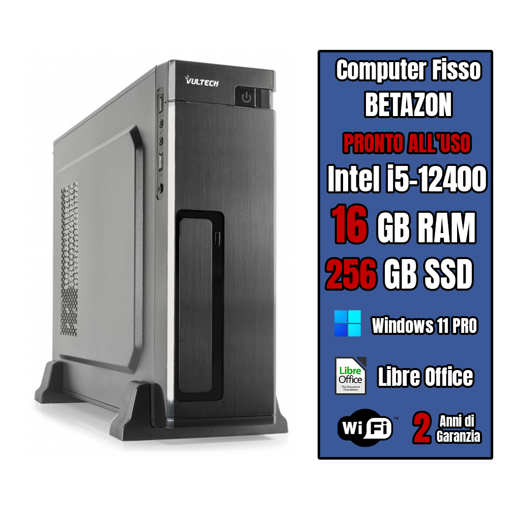 PC ASSEMBLATO: I5-12400 VGA INTEL WIN11