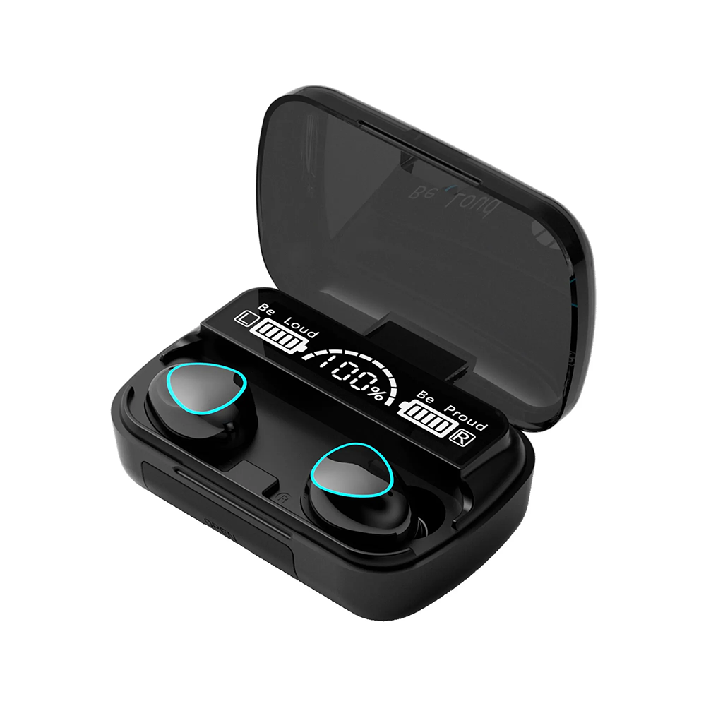 Auricolari Bluetooth 5.3 Cuffie, Lungo tempo di riproduzione , Cuffie Touch e riduzione del rumore, Impermeabile Mini Ear Buds Mic In-Ear Cuffie, LED dispay