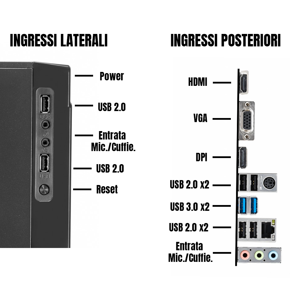 PC ASSEMBLATO: I3-13100 VGA INTEL WIN11