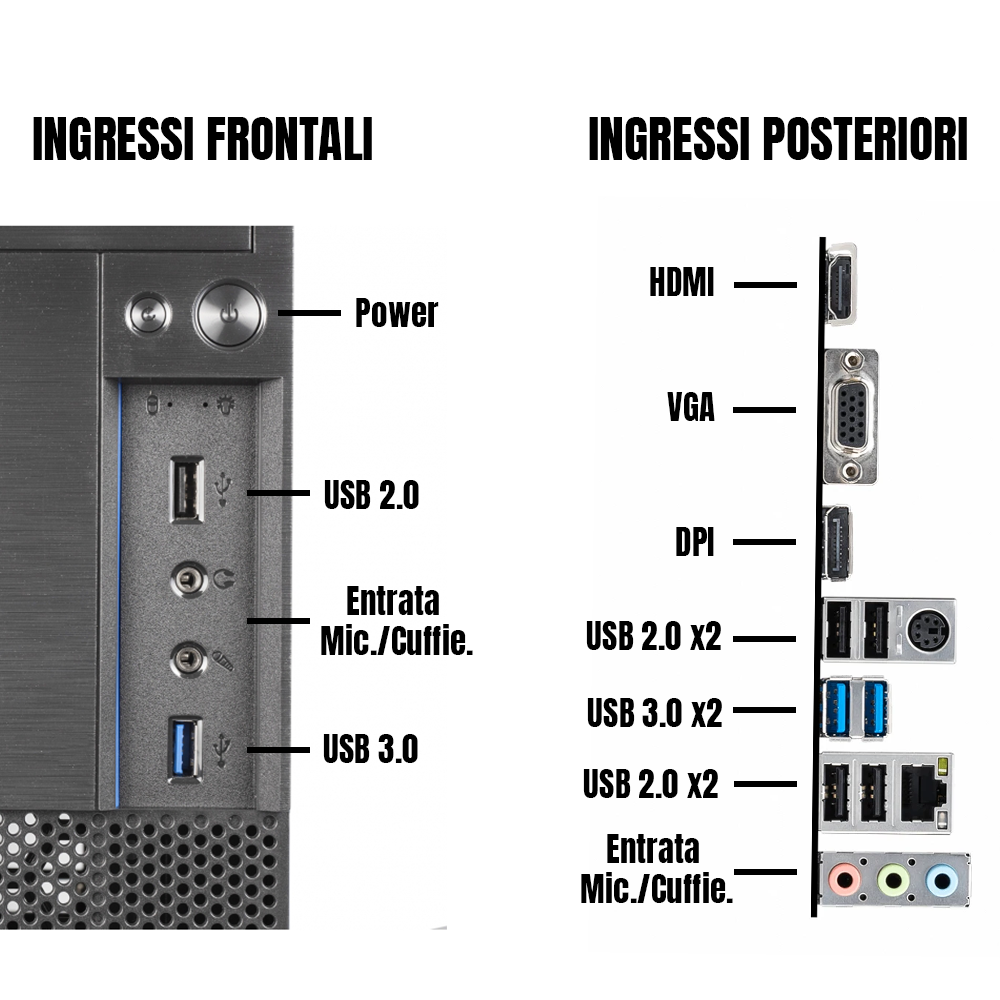 PC ASSEMBLATO: I5-12400 VGA INTEL WIN11