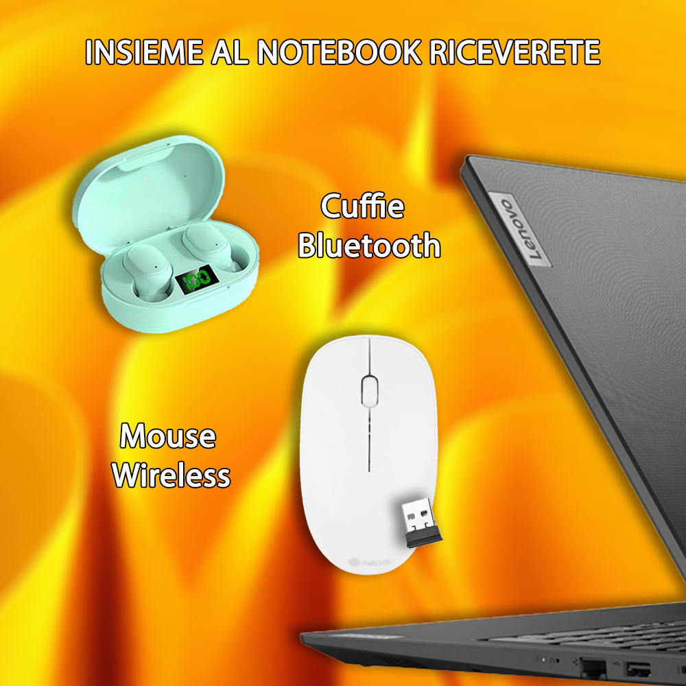 Notebook NUOVO Lenovo • Intel i3 12th • 8 GB ram • 256 GB SSD • Sistema Operativo e LIBRE OFFICE •