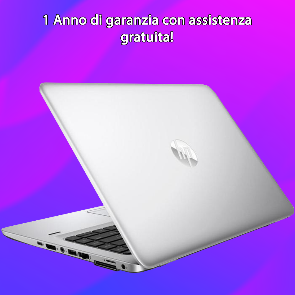 HP EliteBook 840 (ricondizionato), CPU intel i7-6200U display 14" Argento ram 8Gb SSD 256Gb Windows 10