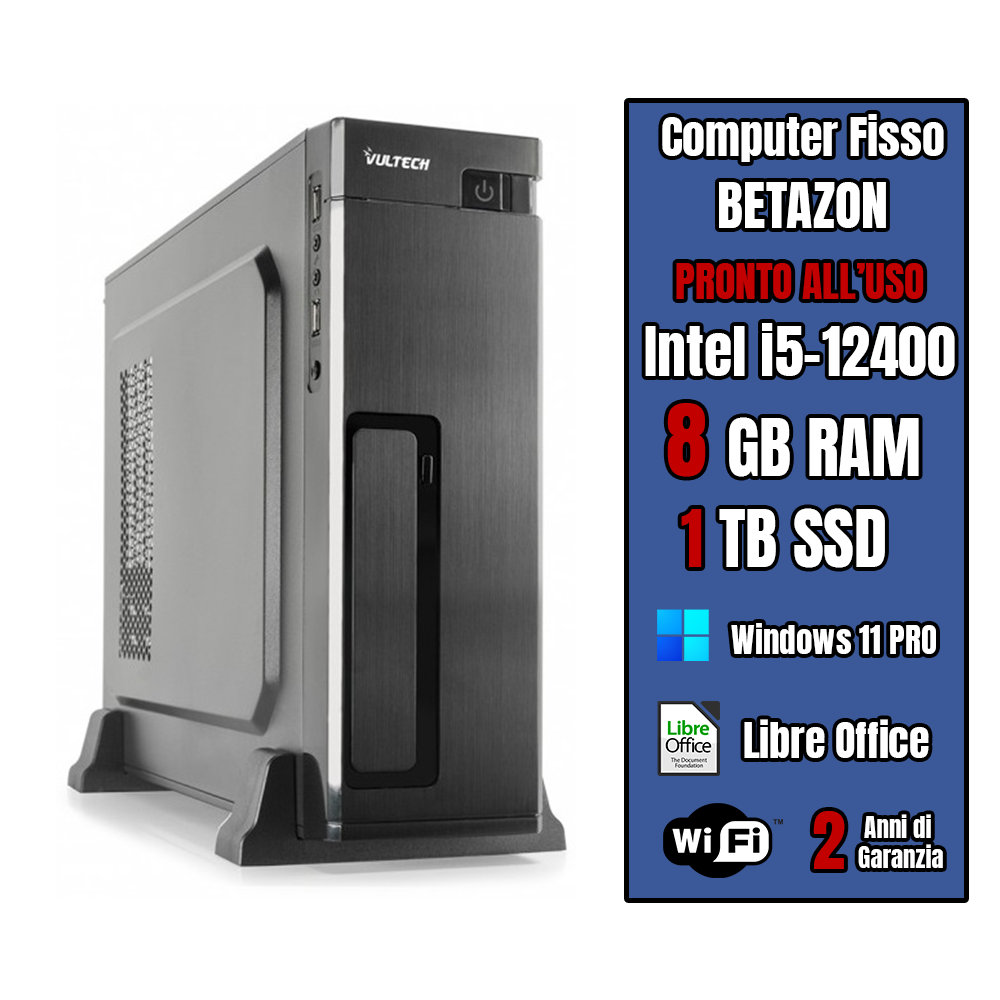 PC ASSEMBLATO: I5-12400 VGA INTEL WIN11