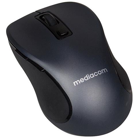 MEDIACOM Mouse Bluetooth AX910 Ottico 6 Tasti 1600 DPI Colore Nero